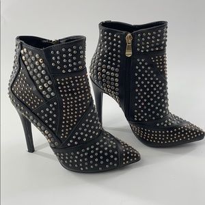 HEELED ANKLE BEADED BOOTS